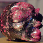 Crâne E.T. en Rhodonite